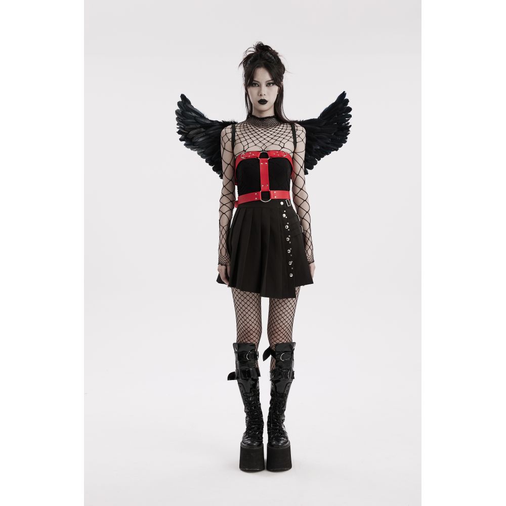 Punk Rave - Gothic Angel Wings - Black/Red